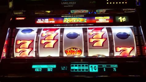 flaming red 7s slot machine